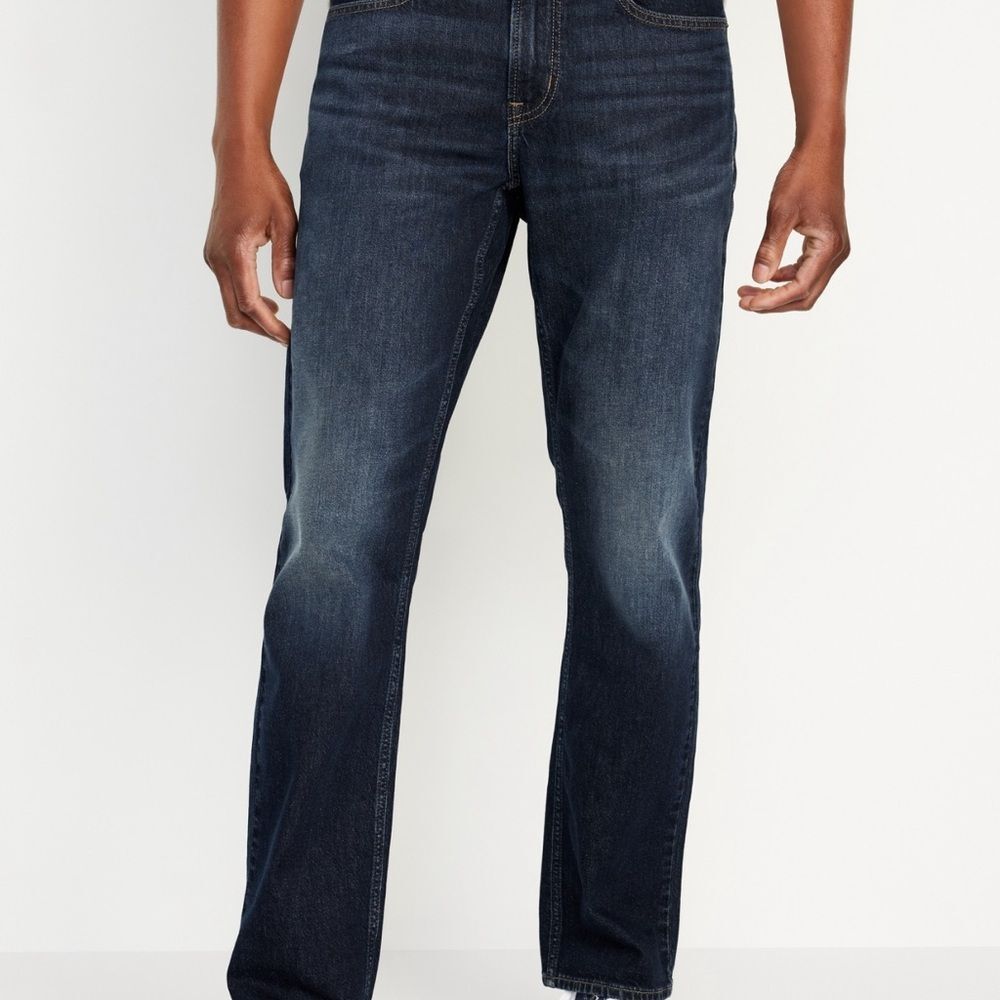 Old Navy Blue Straight Jeans Classic Style